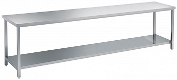 Electrolux Professional STL20 WORK TABLE WITH SHELF 2000 MM (Code 132406)