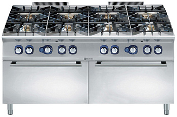 Electrolux Professional E9GCGP8CG0 8-FLAMMEN-GASHERD + 2 GASÖFEN 1600 MM (Code 391017)