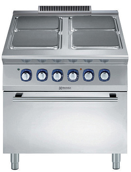 Modular Cooking Range Line 900XP 4 Electric Hot Plate Range on Electric Oven (Code 391167)