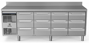 Electrolux Professional EH4H3GGGG Digital Undercounter ecostore HP Premium Refrigerated Counter - 590lt, 12 Drawers with upstand (Code 710161)