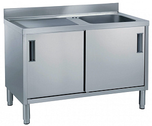 Electrolux Professional MLA1416SXP CUPBOARD SINK 1 BOWL+L/H DRAINER 1400MM (132715)