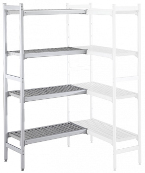 Electrolux Professional CLS1362 ALUM.CORNER SHELV.-POLY.TIERS-475X1366MM (Code 137077)
