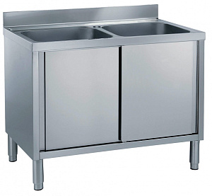 Electrolux Professional ML2S1217 CUPBOARD SINK 2 BOWLS (500X500) 1200MM (133043)