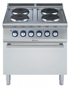 Electrolux Professional E7ECEH4REN Modular Cooking Range Line 700XP 4-Hot Plates Electric Boiling Top Range on Electric Oven (Code 371128)