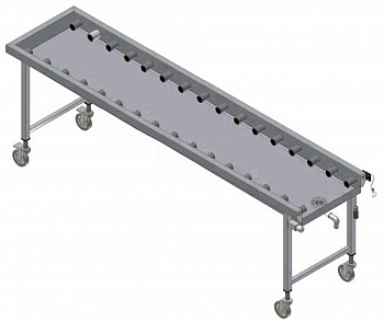 MOBILE CONVEYOR,SHORT ROLLERS,2645MM (Code 865015)