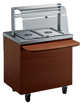 BAIN-MARIE UNIT 2GN(CHERRY FINISH) 750MM (Code 320109)