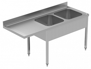 Electrolux Professional GLR2SSPE SINK UNIT FOR DW 2BOWLS L/H DRAINER 1800 (134127)