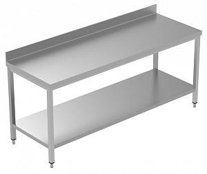 Electrolux Professional LSGTG2010E WORK TABLE  2000 MM+UPSTAND+LOWER SHELF (134104)