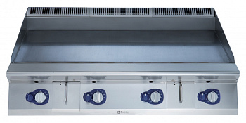 Modular Cooking Range Line 900XP 1200mm Gas Fry Top HP, Smooth scratch resistant chromium Plate (Code 391592)