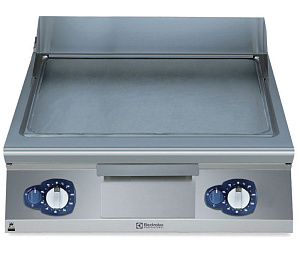 Electrolux Professional E7IIKTAOMEI Modulare Großküchengeräteserie 700XP 800mm Gas-Bratplatte, glatt gebürstete Chromplatte (Code 371413)