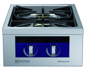 Electrolux Professional MCGDAAEOVO Modular Cooking Range Line thermaline 90 - 2-Burner Gas Top, 1 Side (Town Gas) (Code 593306)