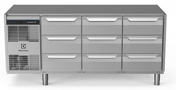 Electrolux Professional EH3H7CCC REFR.COUNTER 440L 9x1/3DRAWER NO TOP (Code 710056)