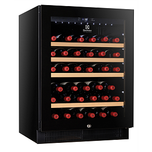 Electrolux Professional WC50BK1Z 1-GLASS DOOR WINE REFRIGERATOR, 50 BOTTLES, BLACK-VARIABLE SPEED COMPRESSOR (CODE 720008)