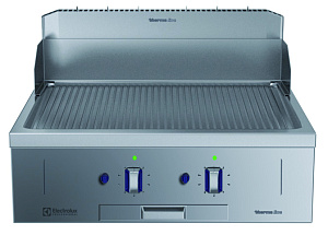 Electrolux Professional MBHNBBHOVO Modular Cooking Range Line thermaline 85 - Full Module Gas Fry Top, 1 Side with Backsplash (Town Gas) (Code 593110)