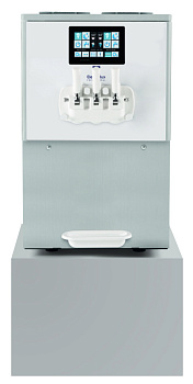 Electrolux Professional POR214DPA3PH Portofino Softeismaschine Modell P mit Pumpe, 2 x 8 l Tankkapazität und 1,95 l Schneckenzylinder, 2 Geschmacksrichtungen und 1 Mix- Auslaufhahn, Hochleistungskühlsystem, Luftgekühlt, Auftischmodell, E (Code 560075)