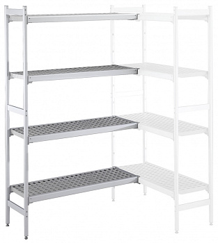 Electrolux Professional ACS1752 ALUM.CORNER SHELV.-POLY.TIERS-373X1756MM (Code 137061)