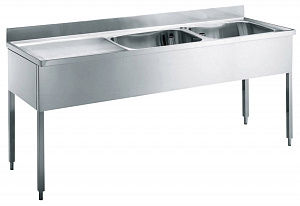 Electrolux Professional LG2126SXP SINK UNIT 2 BOWLS & L/H DRAINER 2100 MM (132364)