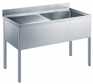 Electrolux Professional LG1416SXE 1-BECKENSPÜLE TROPFFLÄCHE LINKS 1400 MM (Code 133569)