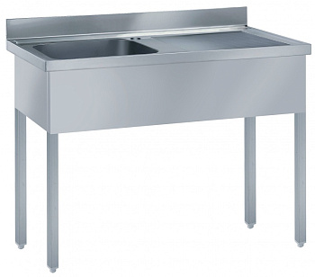 SINK UNIT 1 BOWL & R/H DRAINER 1400MM (132459)
