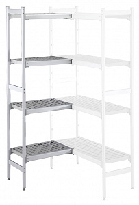 Electrolux Professional ACS918 ALUM.CORNER SHELV.-POLY.TIERS-373X922MM (137053)