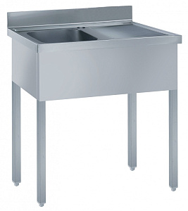 Electrolux Professional SL10D SINK UNIT 1 BOWL & R/H DRAINER 1000MM (Code 132514)