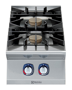 Electrolux Professional E9AAJTAOMCI Modulare Großküchengeräteserie 900XP 2-Brenner-Gaskocher, 10 kW (Code 391571)