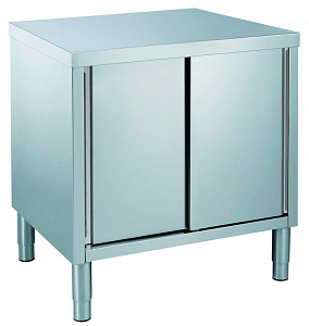 Electrolux Professional MTN1000PN Standard Preparation 1000 mm Worktop Cupboard with Shelf and Sliding Doors (Code 132770)