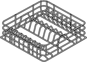 Electrolux Professional WTAC01 BASKET FOR 16/8 PLATES DIAM.190/240 MM (Code 867052)