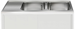 Electrolux Professional T2VI1800L DROP-IN 2 BOWLS(600X500)L/H DRAINER 1800 (855238)