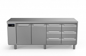 Electrolux Professional EH4RRAACC REFR.COUNTER 590LT 2DR 6x1/3DRAW REMOTE (Code 710084)