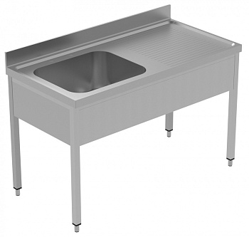 SINK UNIT 1 BOWL+ R/H DRAINER 1400+SHELF (134113)