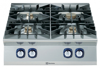 Electrolux Professional E9GCGH4C00 4-FLAMMEN-GAS-TISCHHERD 800 MM (Code 391002)