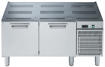 Electrolux Professional E7TTEECOMIN Modulare Großküchengeräteserie XP700 Tiefkühlunterbau mit 2 Schubladen, -15-20°C, automatische Abtaukondensatverdunstung - R290 (Code 371294)