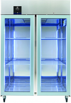 ecostore 2 Glass Door Digital Refrigerator, 1430lt (+2/+10) R290 - UK Plug (Code 725390)