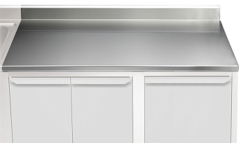 WORK TOP WITH UPSTAND 1600MM (121147)
