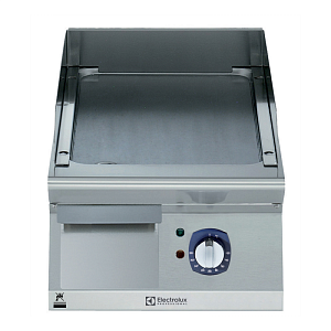 Electrolux Professional E7IIKDAOMCA ELECTRIC  FRY TOP-SMOOTH PLATE 400 MM-BRUSHED CHROME (CODE 371325)