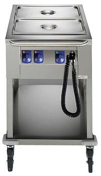 Electrolux Professional MDBM22 BAIN-MARIE WAGEN, OFFEN, 2BECKEN - 2GN (Code 342105)