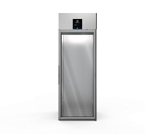 Electrolux Professional RI075R2FGT Digitale Kühlschränke Durchfahrkühlschrank mit 1 Voll- und 1 Glastür, 750lt, +2+10°C, AISI 304, R290 (Code 725098)