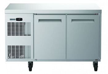 Digital Undercounter Freezer Counter - 2 Door (R290) with wheels and UK plug (Code 710453)
