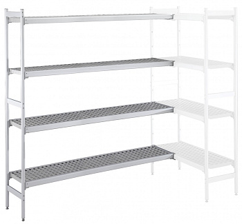 Electrolux Professional ACS2728 ALUM.CORNER SHELV.-POLY.TIERS-373X2732MM (Code 137068)