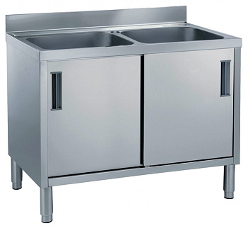 CUPBOARD SINK 2 BOWLS (500X500) 1200 MM (132707)