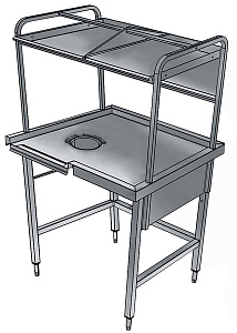 Electrolux Professional BHST1008L SORTING TABLE L&gt R 1000 MM X 800 MM (Code 865335)