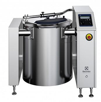 High Productivity Cooking Promix Electric Boiling Pan with Stirrer 100lt, 600mm tilting height, with feet (Code 232311)