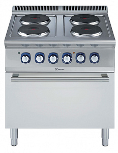 Electrolux Professional E7ECEH4RE0 4-HOT PLATE ELECTRIC RANGE+OVEN 800 MM (Code 371016)