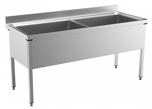 Electrolux Professional SLP218N Eco Preparation 1800 mm Soaking Sink with 2 Bowls (Code 132914)