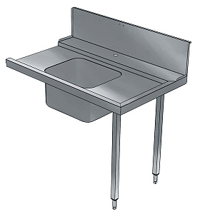 Electrolux Professional BHHPTB08R PREWASH TABLE W/BOWL R&gt L 800MM-HOOD TYPE (Code 865306)
