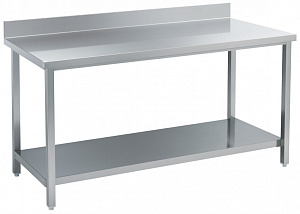 Electrolux Professional STLA12 WORK TABLE + SHELF + UPSTAND 1200MM (132414)