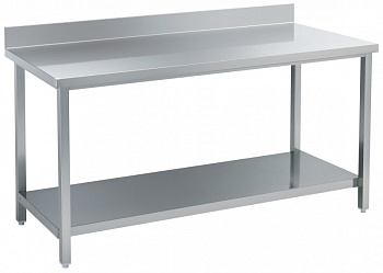 WORK TABLE + SHELF + UPSTAND 1200MM (132414)