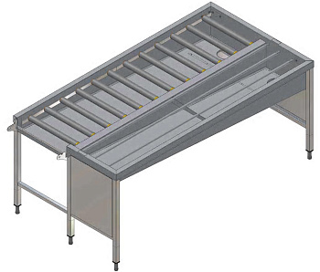 MANUAL SORT.TABLE,5BASK,L&gt R,2640MM-SIDE (Code 865080)