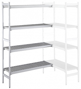 Electrolux Professional ACS1840 ALUM.CORNER SHELV.-POLY.TIERS-373X1844MM (Code 137062)